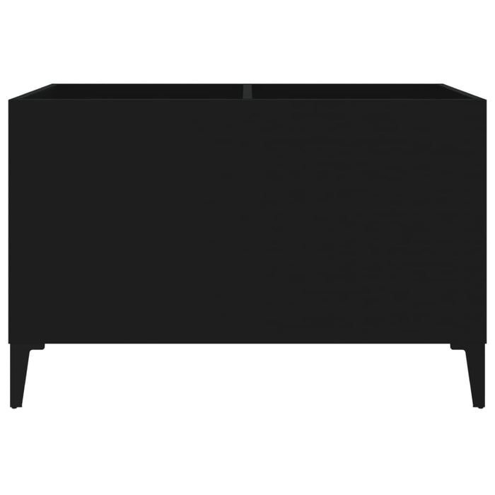 Mobile Porta Dischi Nero 74,5x38x48 cm in Legno Multistrato 831966