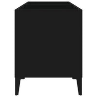 Mobile Porta Dischi Nero 74,5x38x48 cm in Legno Multistrato 831966