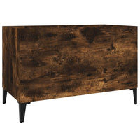 Mobile Porta Dischi Rovere Fumo 74,5x38x48 cm Legno Multistratocod mxl 103746