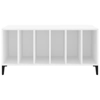 Mobile Porta Dischi Bianco 100x38x48 cm in Legno Multistrato