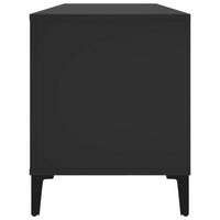 Mobile Porta Dischi Nero 100x38x48 cm in Legno Multistrato 831982