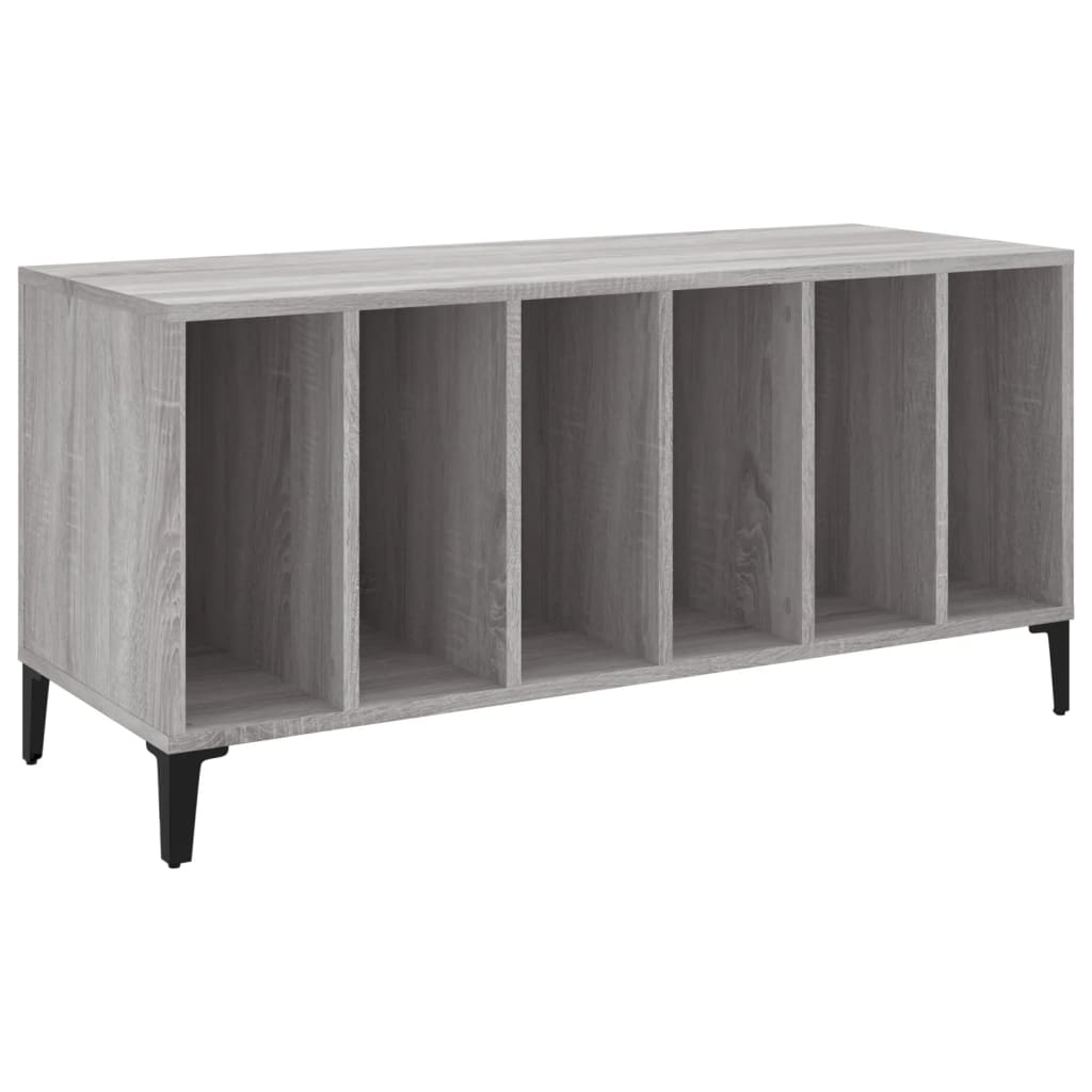 Mobile Porta Dischi Grigio Sonoma 100x38x48cm Legno Multistratocod mxl 103887