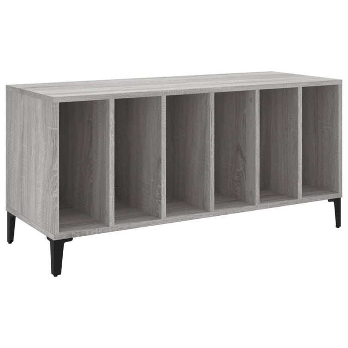 Mobile Porta Dischi Grigio Sonoma 100x38x48cm Legno Multistratocod mxl 103887