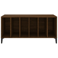 Mobile Porta Dischi Rovere Marrone 100x38x48 Legno Multistrato 831988