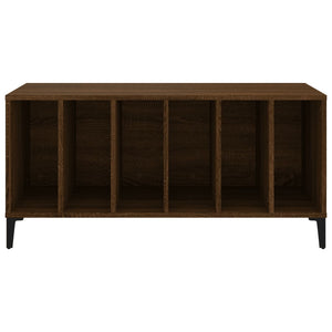Mobile Porta Dischi Rovere Marrone 100x38x48 Legno Multistrato 831988