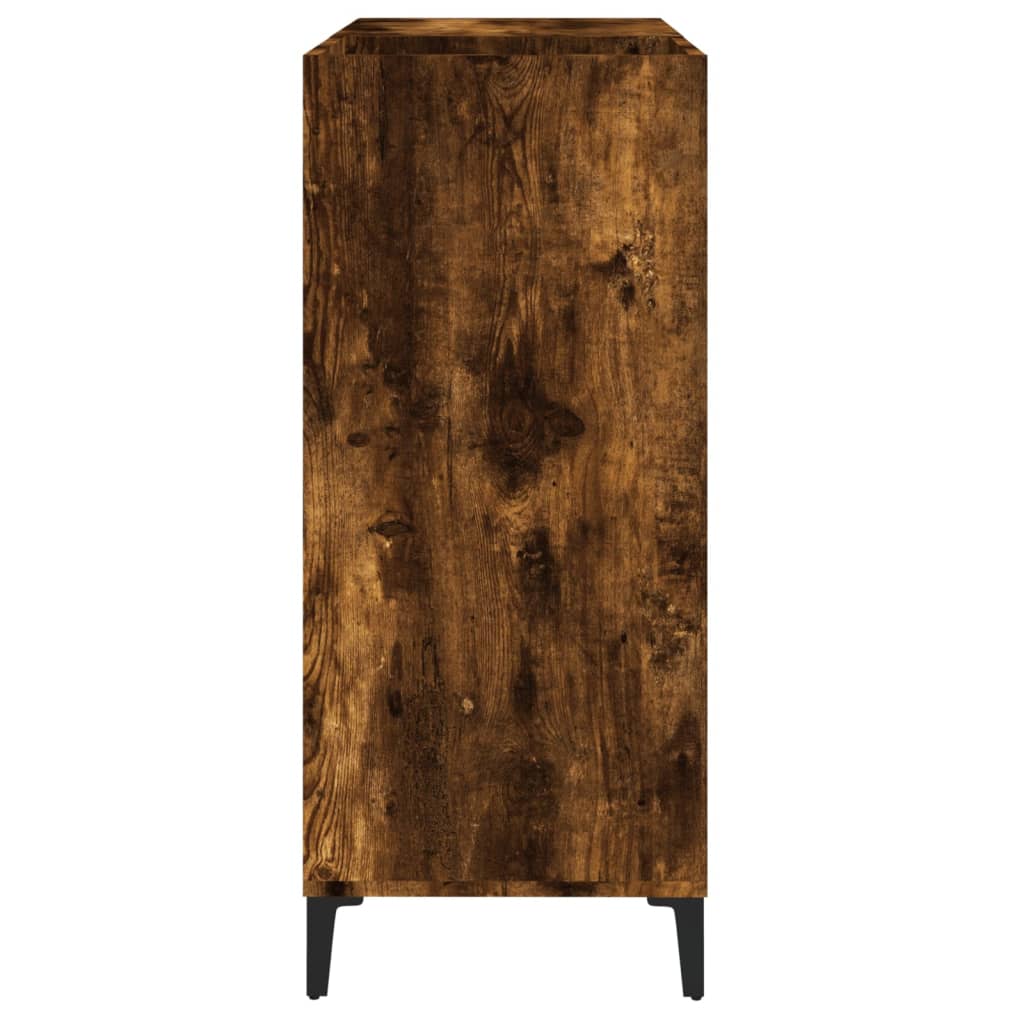 Mobile Porta Dischi Rovere Fumo 84,5x38x89 cm Legno Multistrato 832002