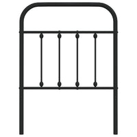 Testiera in Metallo Nero 75 cm 352604