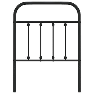 Testiera in Metallo Nero 75 cm 352604