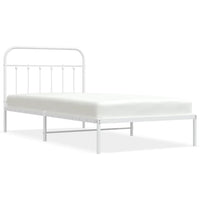 Giroletto con Testiera Metallo Bianco 107x203 cmcod mxl 129509
