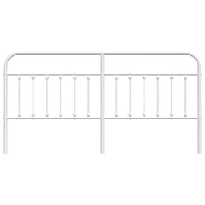 Testiera in Metallo Bianco 193 cm 352664