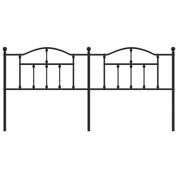 Testiera in Metallo Nero 200 cm 353477