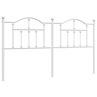 Testiera in Metallo-Testiera in Ferro-Testata Bianco 180 cm 881804