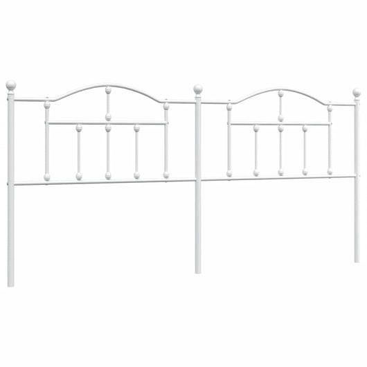 Testiera in Metallo-Testiera in Ferro-Testata Bianco 193 cm 769846