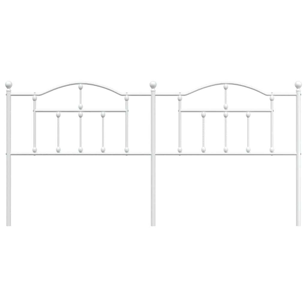 Testiera in Metallo Bianco 193 cm 353525