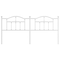 Testiera in Metallo Bianco 193 cm 353525