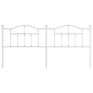 Testiera in Metallo Bianco 193 cm 353525