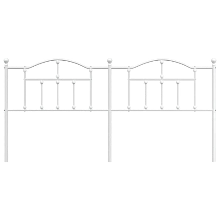 Testiera in Metallo Bianco 193 cm 353525