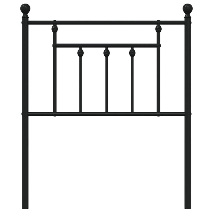 Testiera in Metallo Nero 75 cm 353563