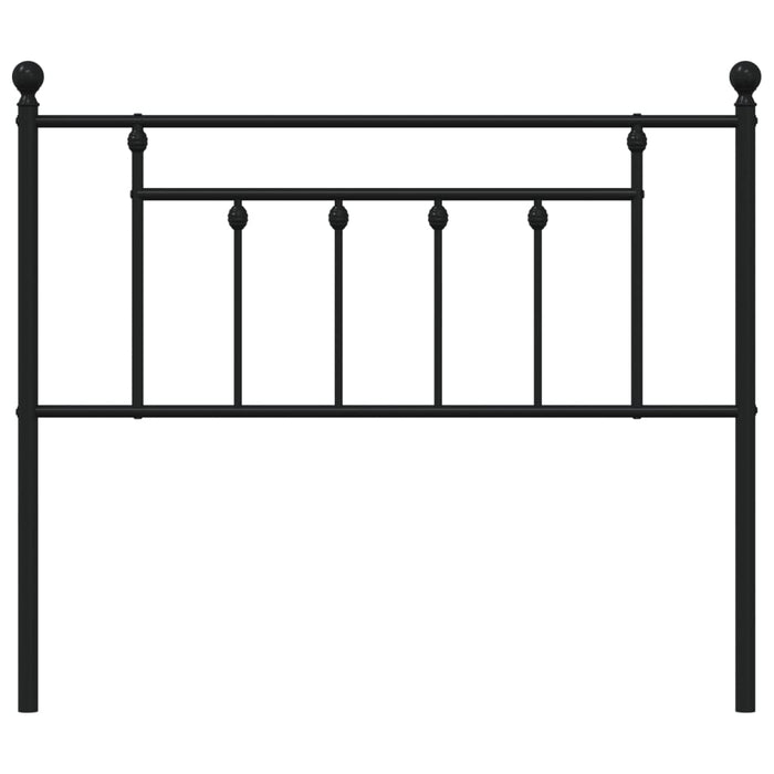 Testiera in Metallo Nero 107 cm 353567