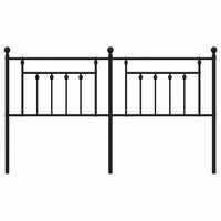 Testiera in Metallo Nero 160 cm 353572
