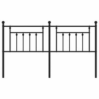 Testiera in Metallo Nero 180 cm 353573