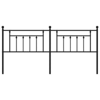 Testiera in Metallo Nero 193 cm 353574