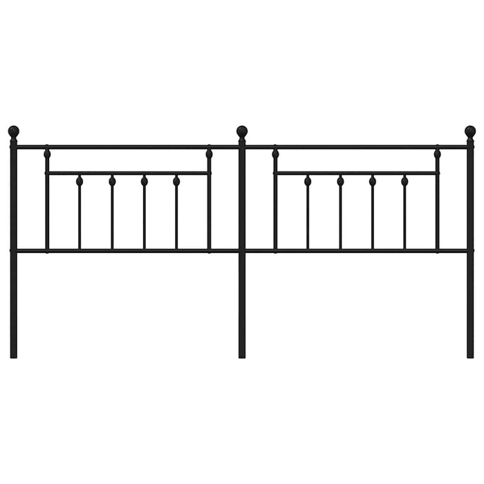 Testiera in Metallo Nero 193 cm 353574