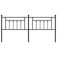 Testiera in Metallo Nero 200 cm 353575