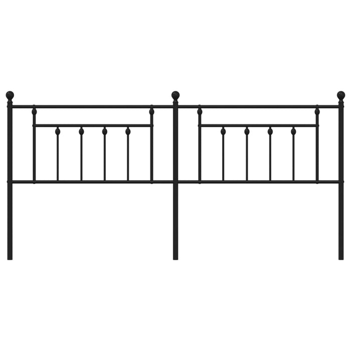 Testiera in Metallo Nero 200 cm 353575