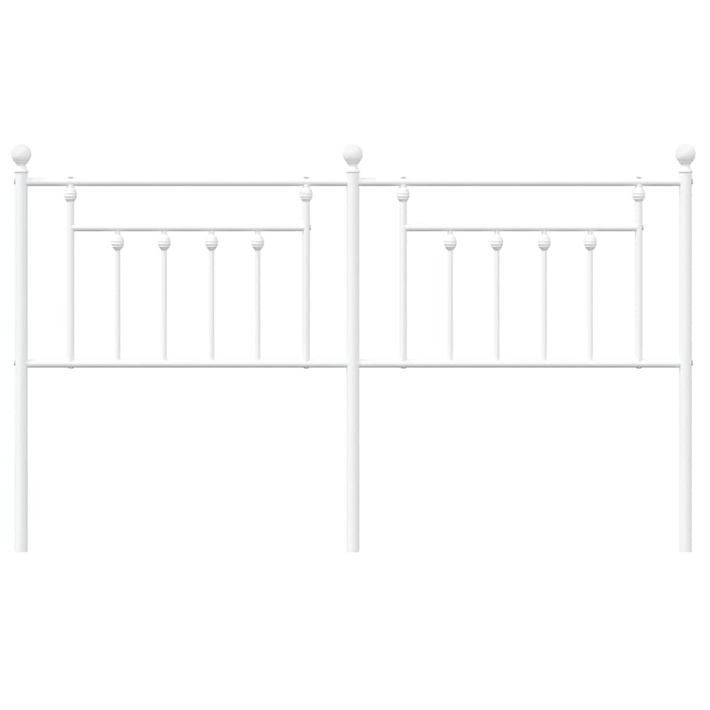 Testiera in Metallo Bianco 180 cm 353622