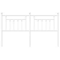 Testiera in Metallo Bianco 180 cm 353622