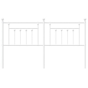 Testiera in Metallo Bianco 180 cm 353622