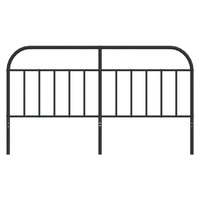 Testiera in Metallo Nero 160 cm