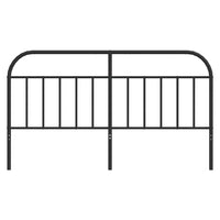 Testiera in Metallo Nero 180 cm 353671