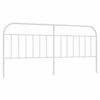 Testiera in Metallo Bianco 193 cm 353721