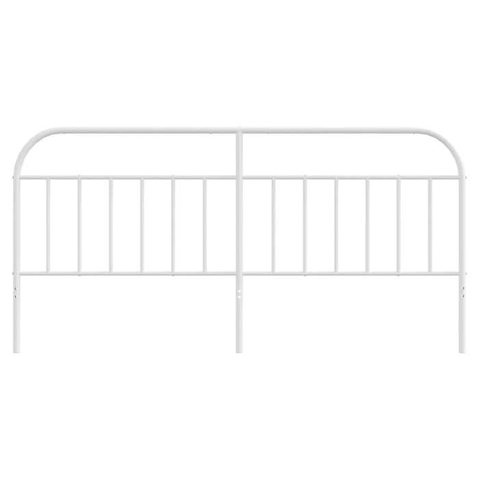 Testiera in Metallo Bianco 200 cm 353722