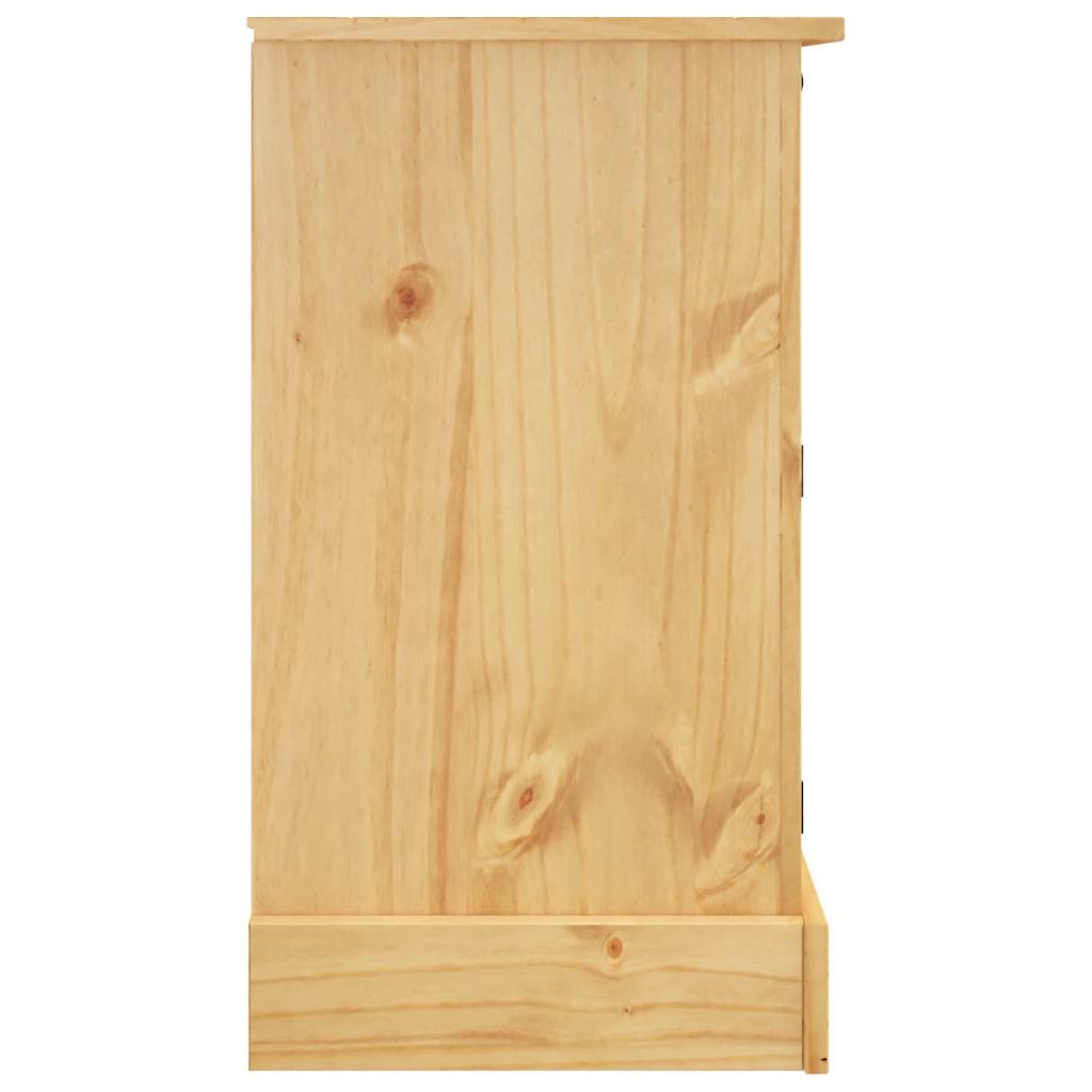 Credenza "Corona" Marrone 112x44x78 cm Legno Massello Pino Messicano 355083