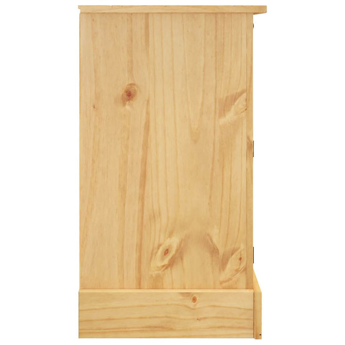 Credenza "Corona" Marrone 112x44x78 cm Legno Massello Pino Messicano 355083