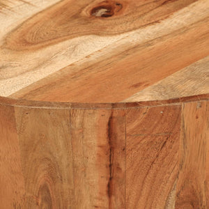 Tavolino da Salotto Ø52x30 cm in Legno Massello di Acacia 353891