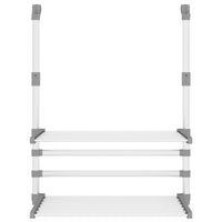 Stendino per Balcone 54x25x42 cm in Alluminio