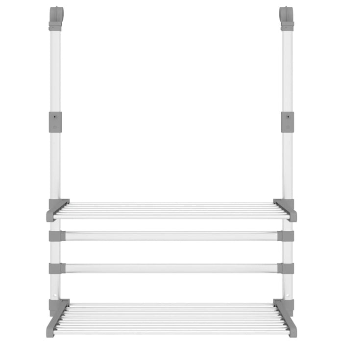 Stendino per Balcone 54x25x42 cm in Alluminio