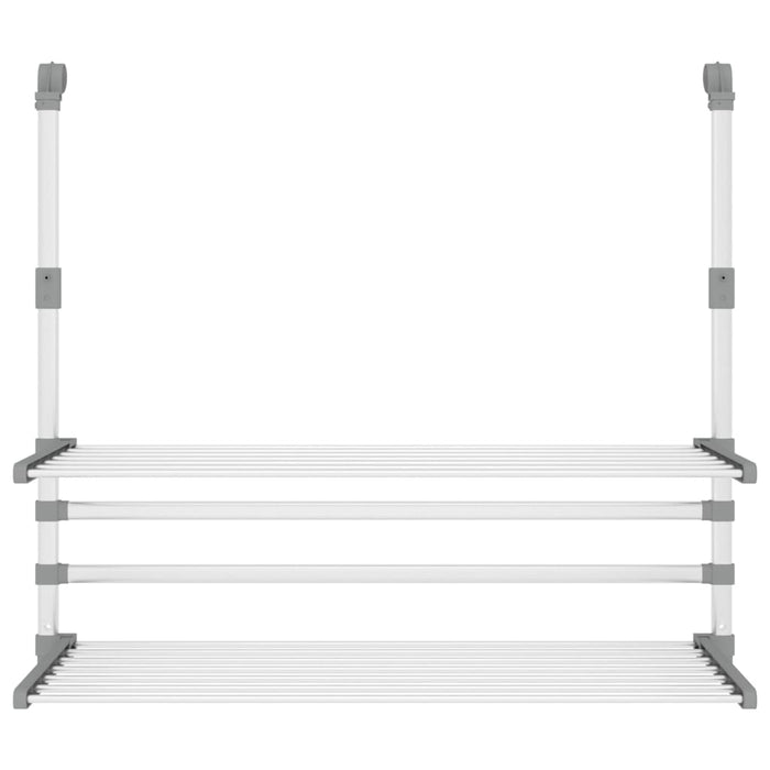 Stendino per Balcone 89x25x(60-95) cm in Alluminiocod mxl 119128