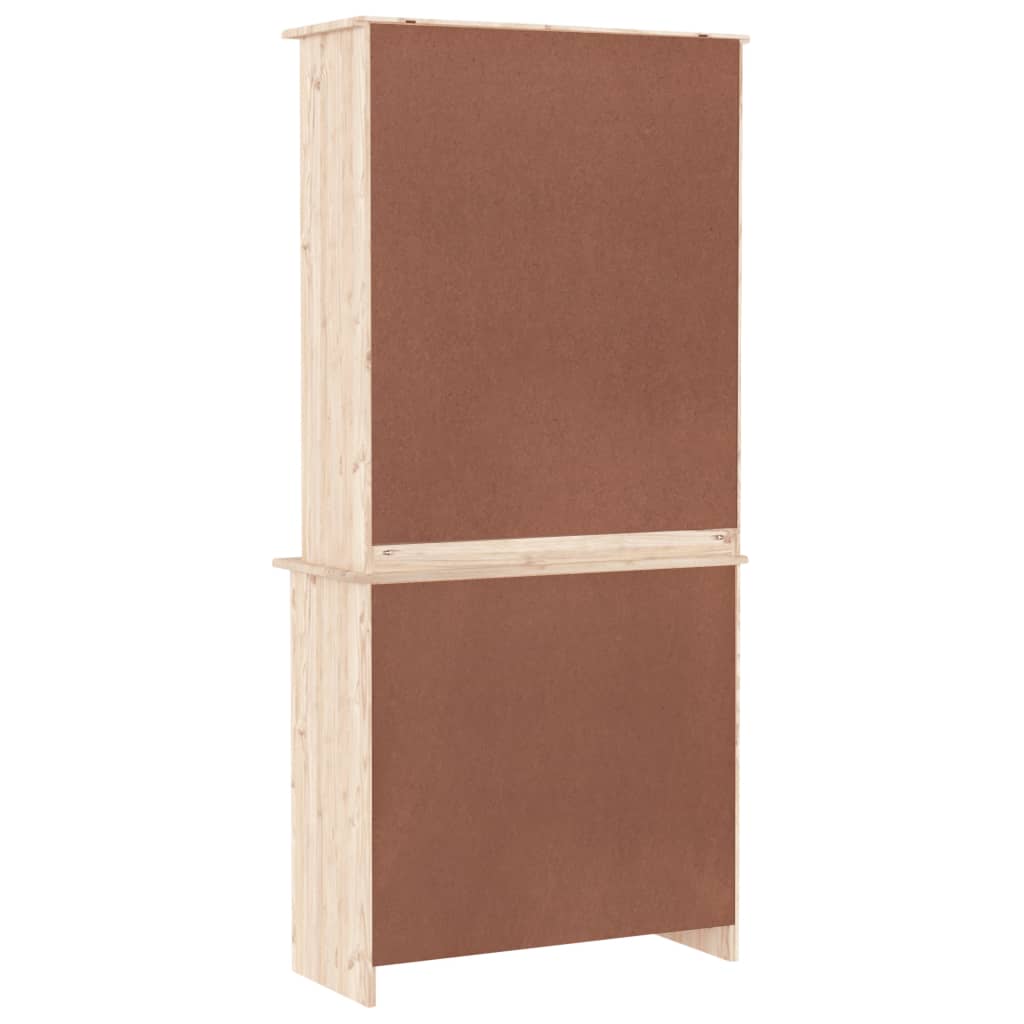 Credenza-Buffet-Armadio da cucina ALTA 77x35x165 cm in Legno Massello di Pino