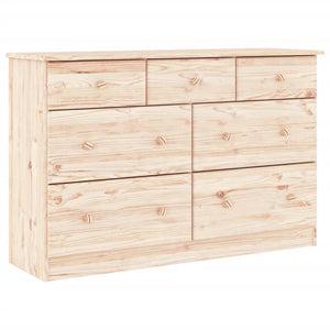 Cassettiera ALTA 112x35x73 cm in Legno Massello di Pino 353919
