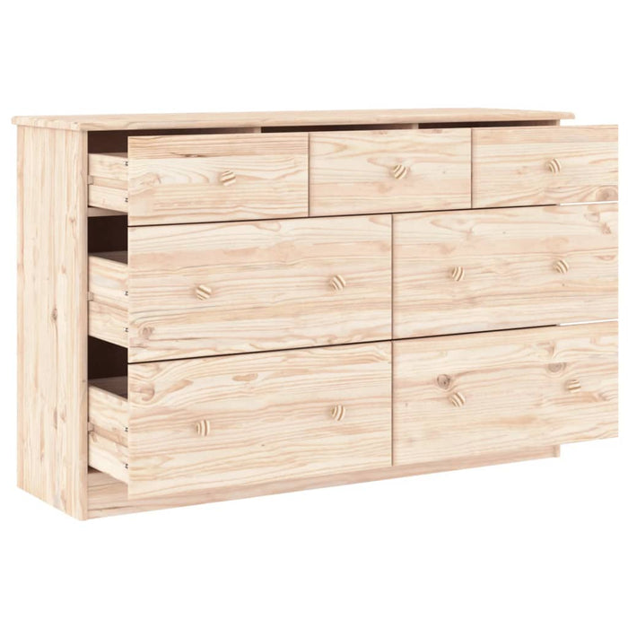 Cassettiera ALTA 112x35x73 cm in Legno Massello di Pino 353919