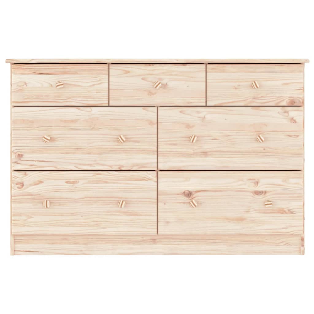 Cassettiera ALTA 112x35x73 cm in Legno Massello di Pino 353919