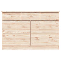 Cassettiera ALTA 112x35x73 cm in Legno Massello di Pino 353919