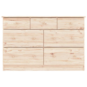 Cassettiera ALTA 112x35x73 cm in Legno Massello di Pino 353919