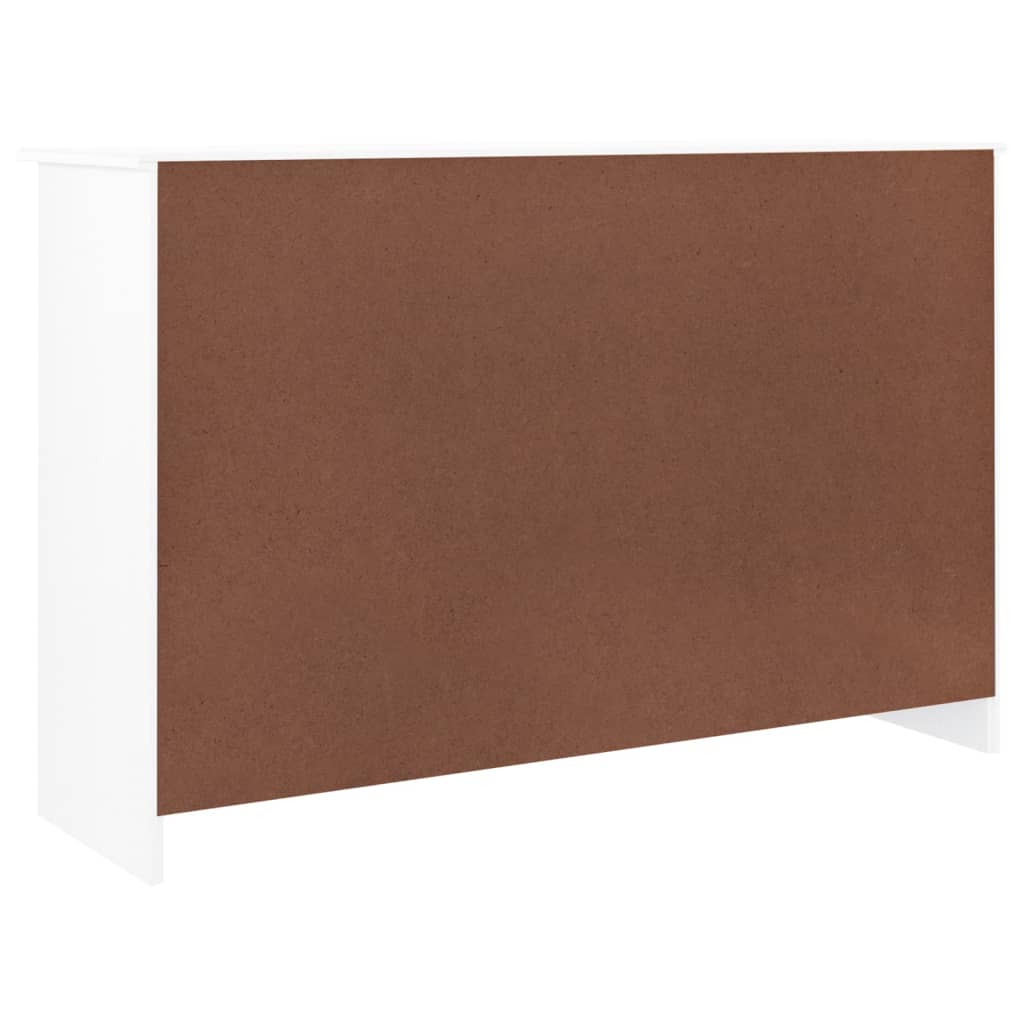 Cassettiera ALTA Bianca 112x35x73 cm in Legno Massello di Pino 353920