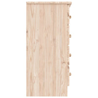 Cassettiera ALTA 77x35x73 cm in Legno Massello di Pino 353921